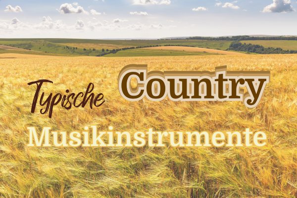 Typische Country Musik Instrumente