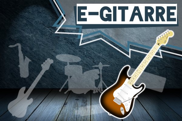 E-Gitarre als Pop Rock Instrument Band