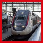 tgv zug an deutschem bahnsteig 18 B