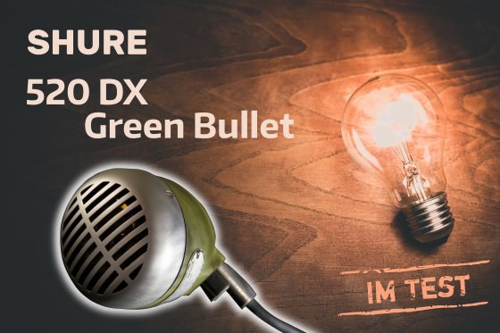 im test shure 520 dx green bullet mundharmonika mikrofon